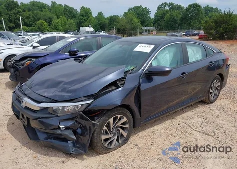 2017 Honda Civic Ex from USA, damaged, VIN 2HGFC2F74HH505260